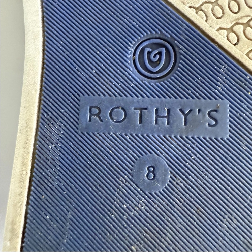 Rothy’s The Original Slip On Sneakers Shoes Grey Stone Snake Print Women’s Sz‎ 8 - Picture 4 of 9